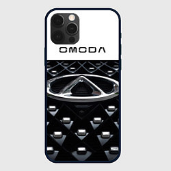 Чехол для iPhone 12 Pro Max Omoda омода, цвет: 3D-черный