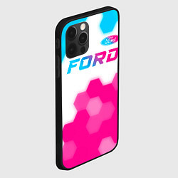 Чехол для iPhone 12 Pro Max Ford neon gradient style посередине, цвет: 3D-черный — фото 2