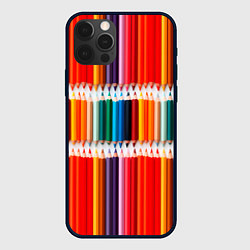 Чехол iPhone 12 Pro Max Заточенные цветные карандаши
