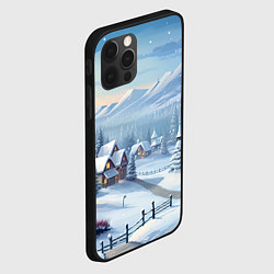 Чехол для iPhone 12 Pro Max Зимнее настроение, цвет: 3D-черный — фото 2