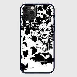 Чехол iPhone 12 Pro Max Морда льва - абстракция