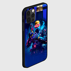 Чехол для iPhone 12 Pro Max Крутой Гомер Симпсон - киберпанк, цвет: 3D-черный — фото 2