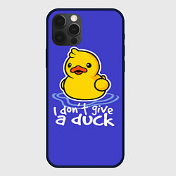 Чехол для iPhone 12 Pro Max I do not Give a Duck, цвет: 3D-черный