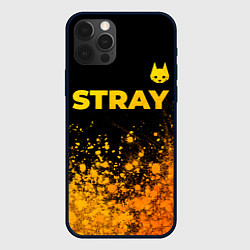 Чехол для iPhone 12 Pro Max Stray - gold gradient посередине, цвет: 3D-черный
