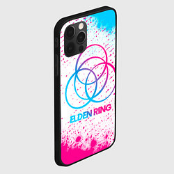 Чехол для iPhone 12 Pro Max Elden Ring neon gradient style, цвет: 3D-черный — фото 2