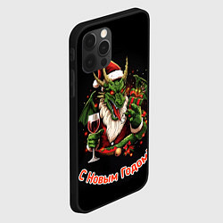 Чехол для iPhone 12 Pro Max Дракон Мороз, цвет: 3D-черный — фото 2