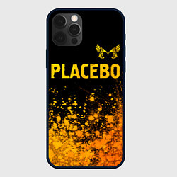 Чехол для iPhone 12 Pro Max Placebo - gold gradient посередине, цвет: 3D-черный