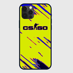 Чехол iPhone 12 Pro Max Counter strike neon yellow