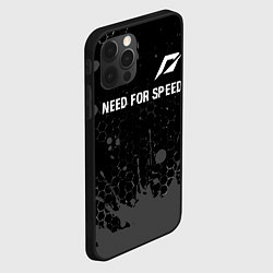 Чехол для iPhone 12 Pro Max Need for Speed glitch на темном фоне посередине, цвет: 3D-черный — фото 2