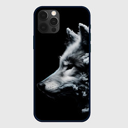 Чехол для iPhone 12 Pro Max Дымный волк, цвет: 3D-черный