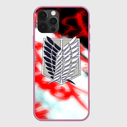 Чехол iPhone 12 Pro Max Кровь титанов Attack on Titan