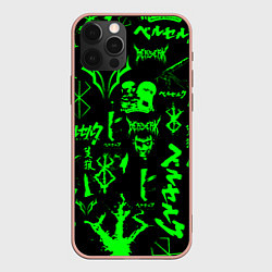 Чехол iPhone 12 Pro Max Berserk neon green