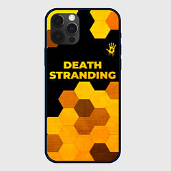 Чехол для iPhone 12 Pro Max Death Stranding - gold gradient посередине, цвет: 3D-черный