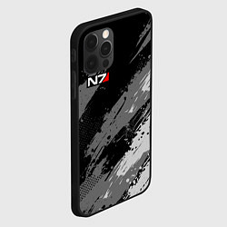 Чехол для iPhone 12 Pro Max N7 - mass effect monochrome, цвет: 3D-черный — фото 2