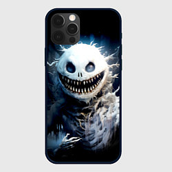 Чехол для iPhone 12 Pro Max Монстр - снеговик, цвет: 3D-черный