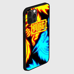 Чехол для iPhone 12 Pro Max PUBG dgragon flame steel, цвет: 3D-черный — фото 2