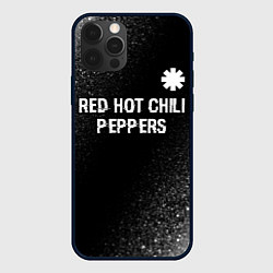 Чехол iPhone 12 Pro Max Red Hot Chili Peppers glitch на темном фоне посере