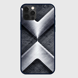 Чехол для iPhone 12 Pro Max Стальные блоки, цвет: 3D-черный