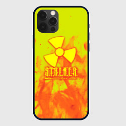 Чехол iPhone 12 Pro Max Stalker yellow flame