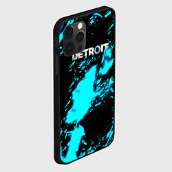 Чехол для iPhone 12 Pro Max Detroit become human кровь андроида, цвет: 3D-черный — фото 2