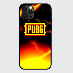 Чехол iPhone 12 Pro Max PUBG огненный шторм из молний