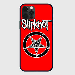 Чехол iPhone 12 Pro Max Slipknot пентаграмма