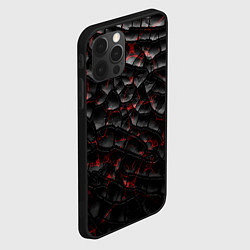 Чехол для iPhone 12 Pro Max Трещины черные, цвет: 3D-черный — фото 2