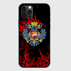 Чехол для iPhone 12 Pro Max Россия патриотизм, цвет: 3D-черный