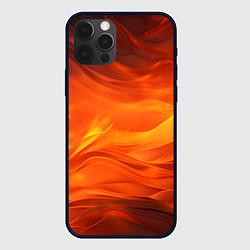 Чехол для iPhone 12 Pro Max Яркий огонь, цвет: 3D-черный