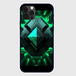 Чехол для iPhone 12 Pro Max Абстрактное ощущение зелени, цвет: 3D-черный