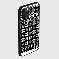 Чехол для iPhone 12 Pro Max CS GO christmas sweater, цвет: 3D-черный — фото 2