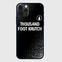 Чехол iPhone 12 Pro Max Thousand Foot Krutch glitch на темном фоне посеред