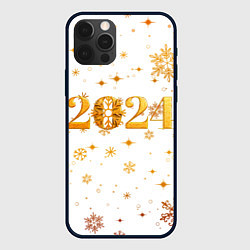 Чехол iPhone 12 Pro Max Новый 2024 год - золотой