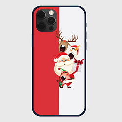 Чехол iPhone 12 Pro Max Новогодние персонажи