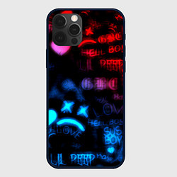 Чехол iPhone 12 Pro Max Lil peep neon rap music