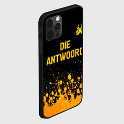 Чехол для iPhone 12 Pro Max Die Antwoord - gold gradient посередине, цвет: 3D-черный — фото 2