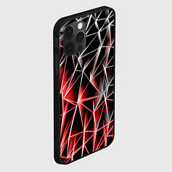 Чехол для iPhone 12 Pro Max Текстуры сетка, цвет: 3D-черный — фото 2