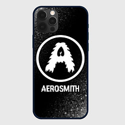 Чехол iPhone 12 Pro Max Aerosmith glitch на темном фоне