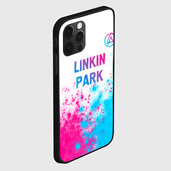 Чехол для iPhone 12 Pro Max Linkin Park neon gradient style посередине, цвет: 3D-черный — фото 2