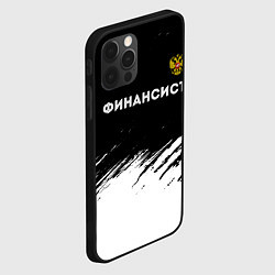 Чехол для iPhone 12 Pro Max Финансист из России и герб РФ посередине, цвет: 3D-черный — фото 2