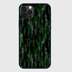 Чехол для iPhone 12 Pro Max Матричный паттерн, цвет: 3D-черный