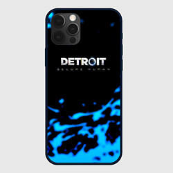 Чехол iPhone 12 Pro Max Detroit become human голубая кровь