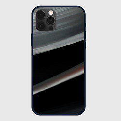 Чехол iPhone 12 Pro Max Black grey abstract