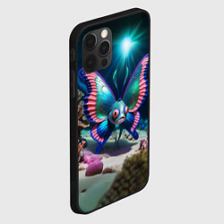 Чехол для iPhone 12 Pro Max Рыба с крыльями бабочки, цвет: 3D-черный — фото 2