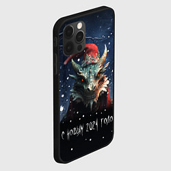 Чехол для iPhone 12 Pro Max Лесной дракон - Новый год, цвет: 3D-черный — фото 2
