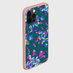 Чехол для iPhone 12 Pro Max Абстрактные лепестки, цвет: 3D-светло-розовый — фото 2