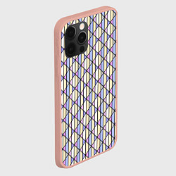 Чехол для iPhone 12 Pro Max Геометрический светло-сиреневый, цвет: 3D-светло-розовый — фото 2