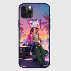 Чехол для iPhone 12 Pro Max Главные герои gta 6, цвет: 3D-черный