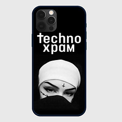 Чехол iPhone 12 Pro Max Techno храм монашка в маске