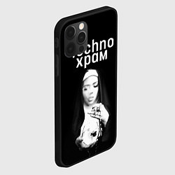Чехол для iPhone 12 Pro Max Techno храм монашка сфужером, цвет: 3D-черный — фото 2